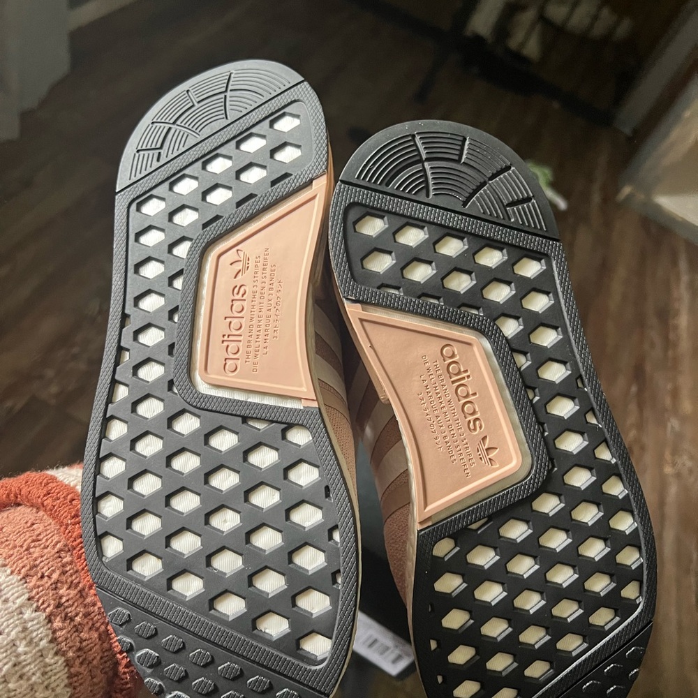 Adidas Sneakers with Black and Pink Soles